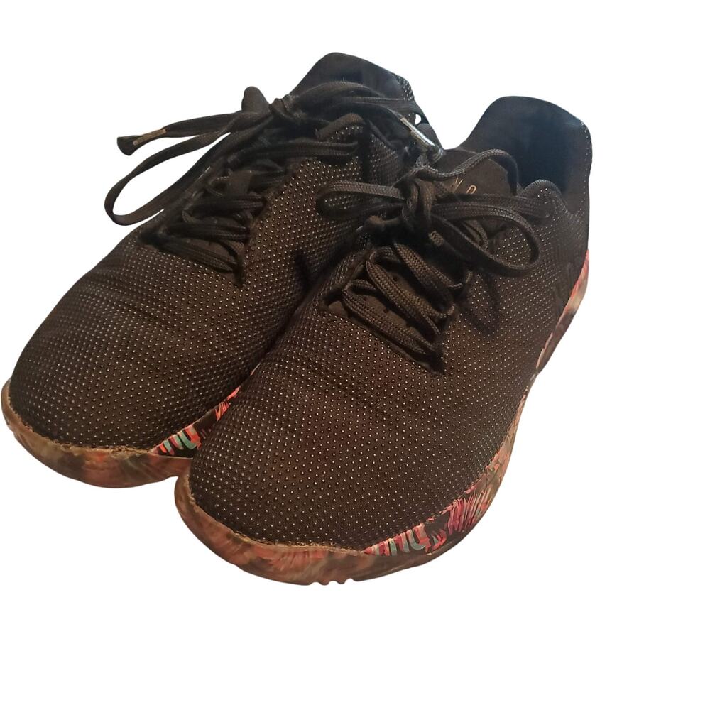 Nobull Womens Size 9 Mens 7.5 Trainers Midnight Palm SuperFabric Shoes Black